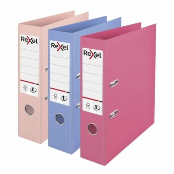 Rexel Solea Lever Arch Files Assorted 75mm A4 2115711 Pack 3 Fusion Office