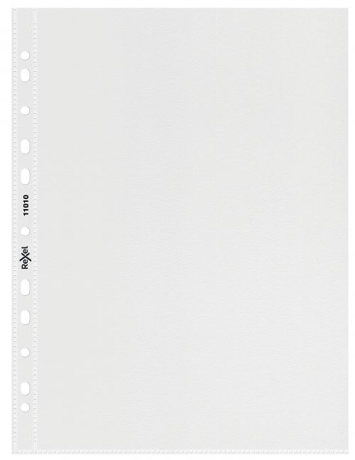 Rexel Superfine Punched Pockets A5 Top Opening 11010 Pack 20 Fusion Office