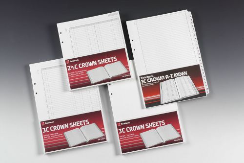 Rexel Twinlock Crown 3c Refills Plain 100 Sheets 75840 Pack 5 Fusion Office