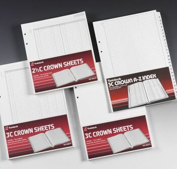 Rexel Twinlock Crown Refills Double Cash Ledger 100 Sheets 75833 Pack 5 Fusion Office