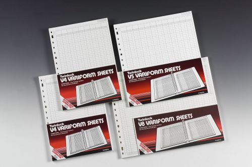 Rexel Twinlock V8 Variform 10 Column Cash Sheets 75982 Pack 75 Fusion Office