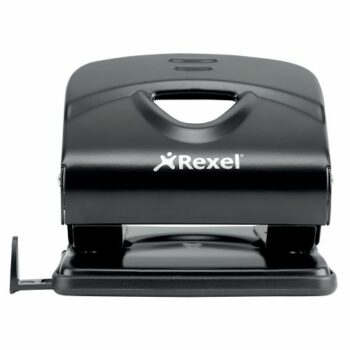 Rexel Value 220 2 Hole Punch Black 2100763 20 Sheets Fusion Office