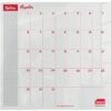Sasco Whiteboard Monthly Planner Desktop 450x450mm 2410185 Fusion Office
