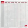 Sasco Whiteboard Weekly Planner Desktop 450x450mm 2410179 Fusion Office