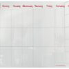 Sasco Whiteboard Weekly Planner Desktop 600x450mm 2410180 Fusion Office
