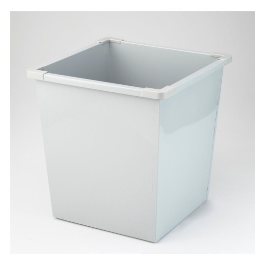 Avery 631GREY Metal Waste Bins Grey (27 Litres) - Pack 6