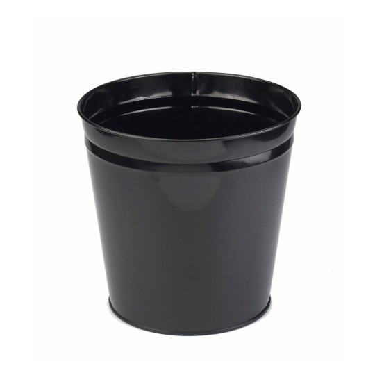Avery 635BLK Metal Waste Bins Black (15 Litres) - Pack 10