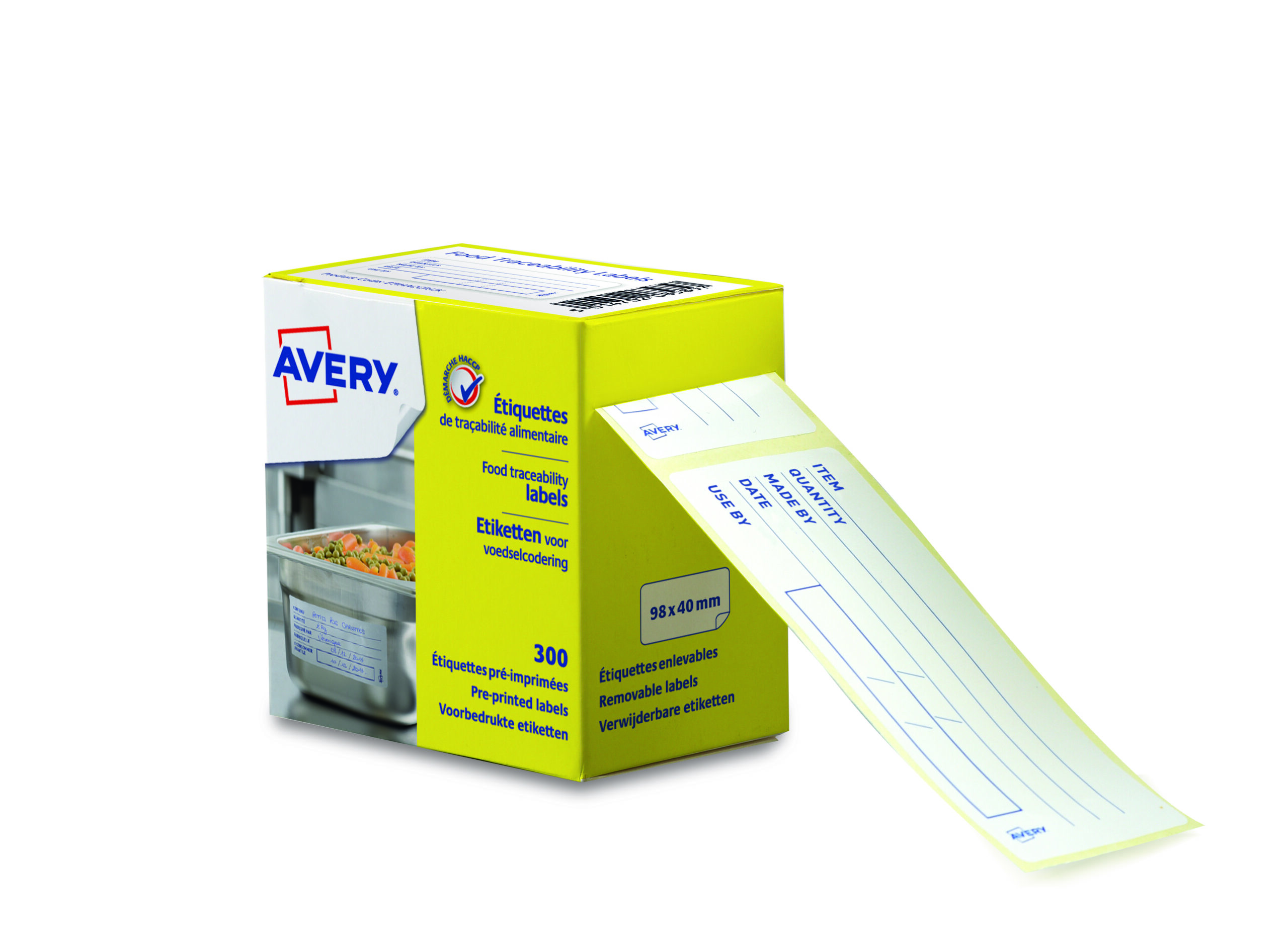 Avery Etihaccp Food Traceability Labels Removable 300 Labels Pack 6 Fusion Office