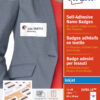 Avery J4785 15 Inkjet Self Adhesive Name Badges 80x50mm 150 Badges J4785 Fusion Office