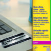 Avery L6013 20 Laser Heavy Duty A4 Labels 1 Per Page 210×297 Silver 20 Sheets Pack 5 Fusion Office
