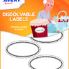 Avery Solub18 Dissolvable Labels 55x29mm 18 Labels Fusion Office