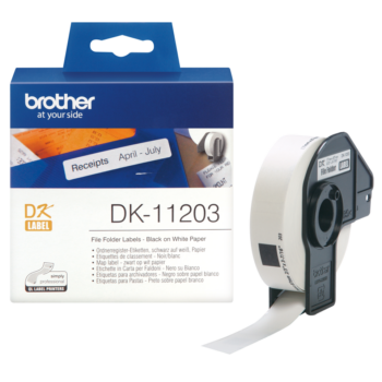 Brother Dk 11203 Label Roll 17mmx87mm 300 Labels Dk11203 Fusion Office