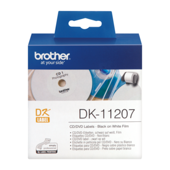 Brother Dk 11207 Label Roll Cd Dvd 58mm Diameter 100 Labels Dk11207 Fusion Office