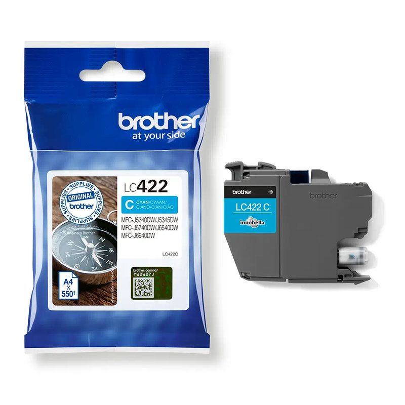 Brother Lc 422c Cyan Inkjet Cartridge Lc422c Fusion Office