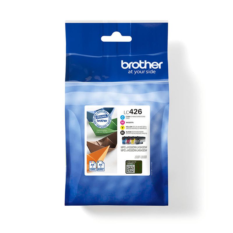 Brother Lc 426val Value Pack Black Cyan Magenta Yellow Lc426val Fusion Office