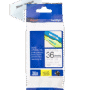 Brother Tze 161 P Touch Black On Clear Label Tape 36mm X 8m Tze161 Fusion Office