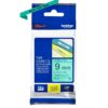 Brother Tze 721 P Touch Black On Green Label Tape 9mm X 8m Tze721 Fusion Office