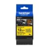 Brother Tze Fx631 P Touch Black On Yellow Flexible Id Label Tape 12mm X 8m Tzefx631 Fusion Office