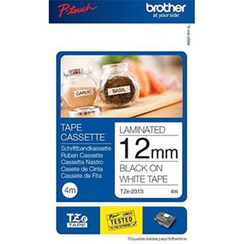 Brother Tze S131 P Touch Black On Clear Label Tape 12mm X 4m Tzes131 Fusion Office