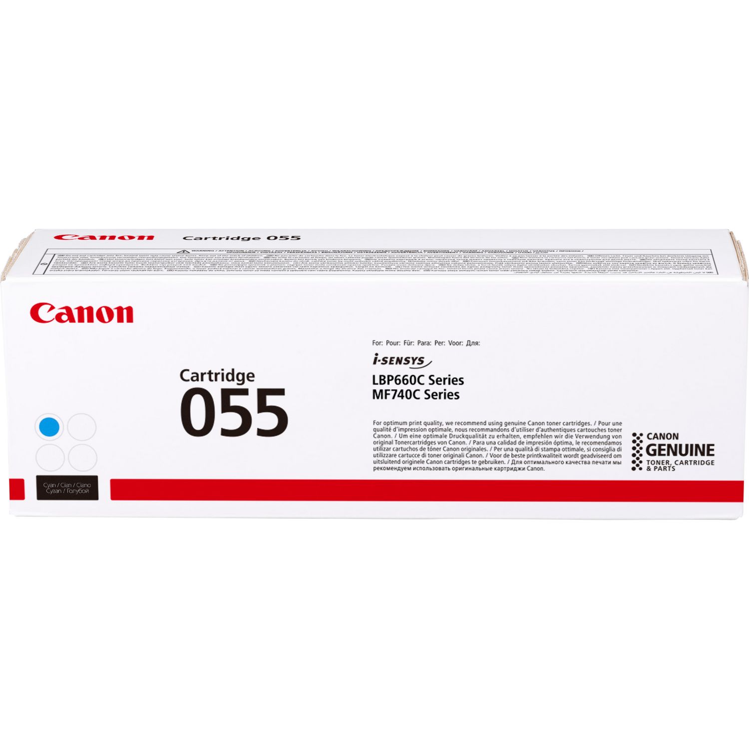 Canon 055c Cyan Laser Toner Cartridge 3015c002 Fusion Office