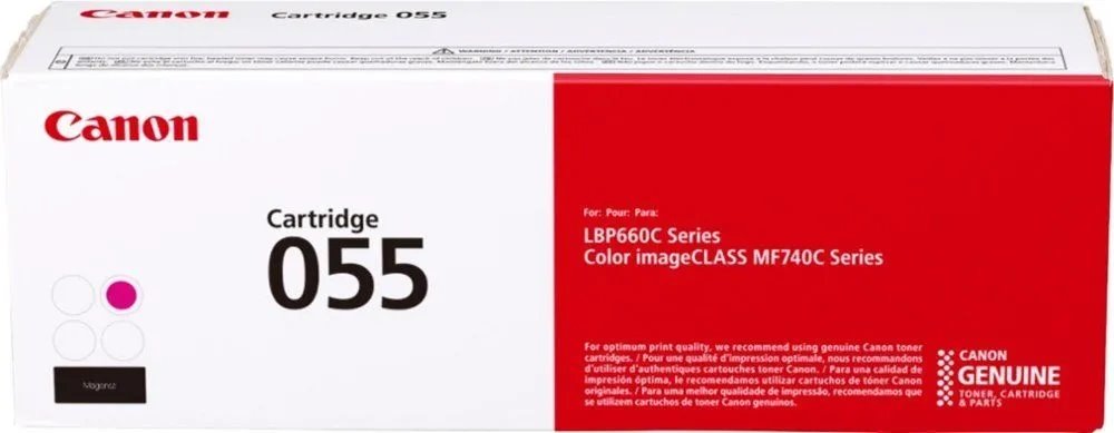 Canon 055m Magneta Laser Toner Cartridge 3014c002 Fusion Office