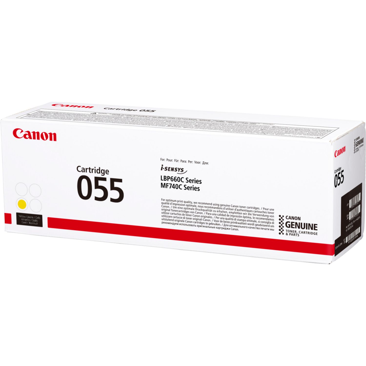 Canon 055y Yellow Laser Toner Cartridge 3013c002 Fusion Office