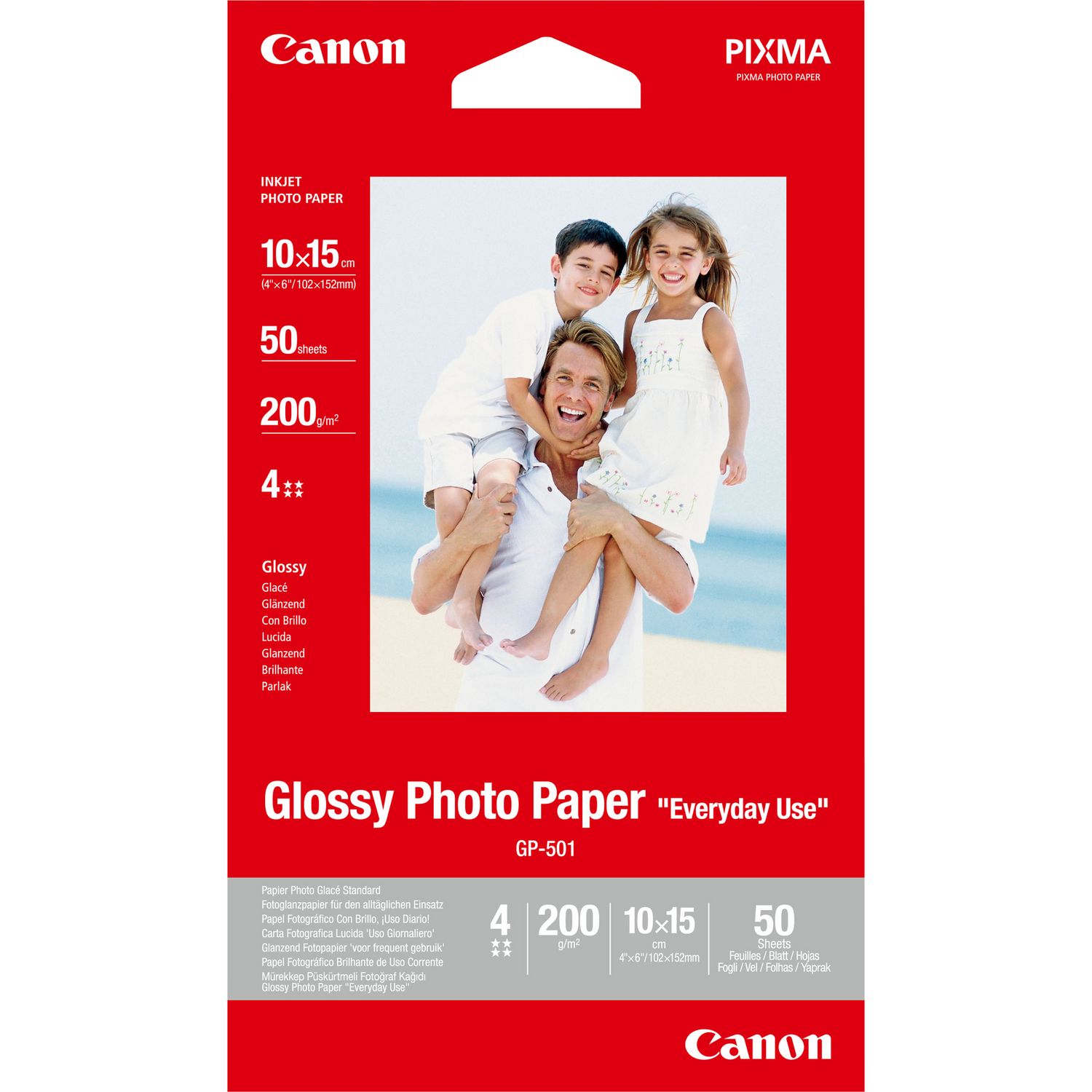 Canon Gp 501 Glossy Photo Paper 4×6 50 Sheets 0775b081 Fusion Office