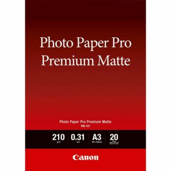 Canon Pm 101 A3 Premium Matte Photo Paper 20 Sheets 8657b006 Fusion Office