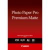 Canon Pm 101 A4 Premium Matte Photo Paper 20 Sheets 8657b005 Fusion Office