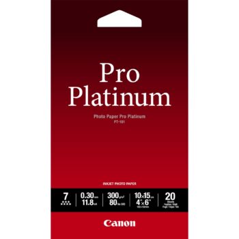 Canon Pt 101 Pro Platinum Photo Paper 4×6 20 Sheets 2768b013 Fusion Office