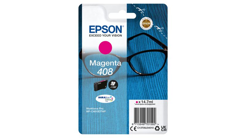 Epson 408 Magenta Inkjet Cartridge C13t09j34010 Spectacles Fusion Office