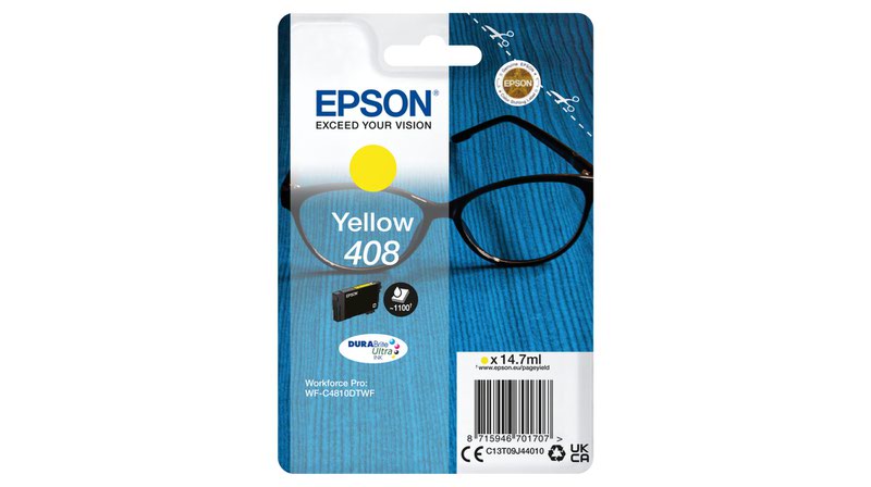 Epson 408 Yellow Inkjet Cartridge C13t09j44010 Spectacles Fusion Office