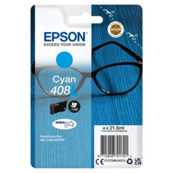 Epson 408l Cyan Inkjet Cartridge C13t09k24010 Spectacles Fusion Office