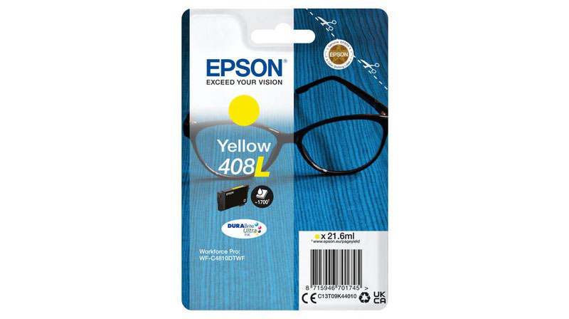Epson 408l Yellow Inkjet Cartridge C13t09k44010 Spectacles Fusion Office