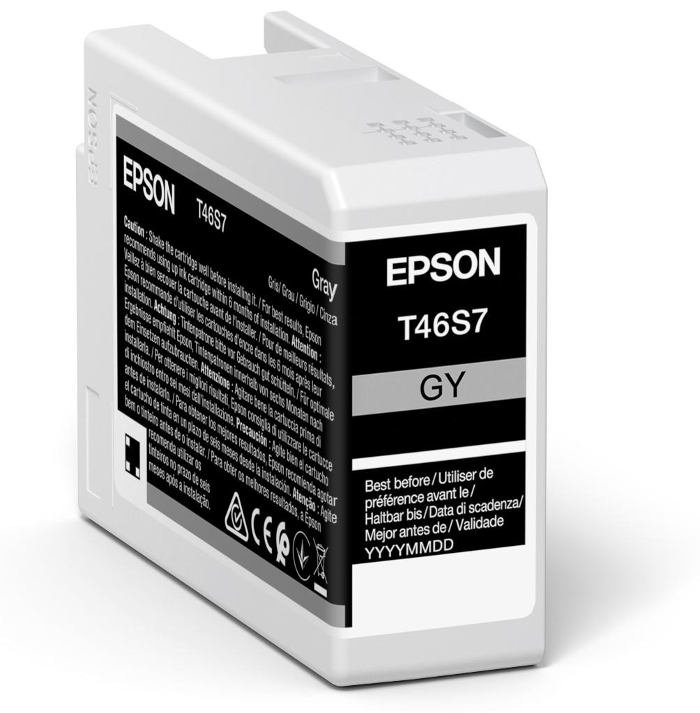 Epson Pro10 T46s7 Grey Inkjet Cartridge C13t46s700 Fusion Office