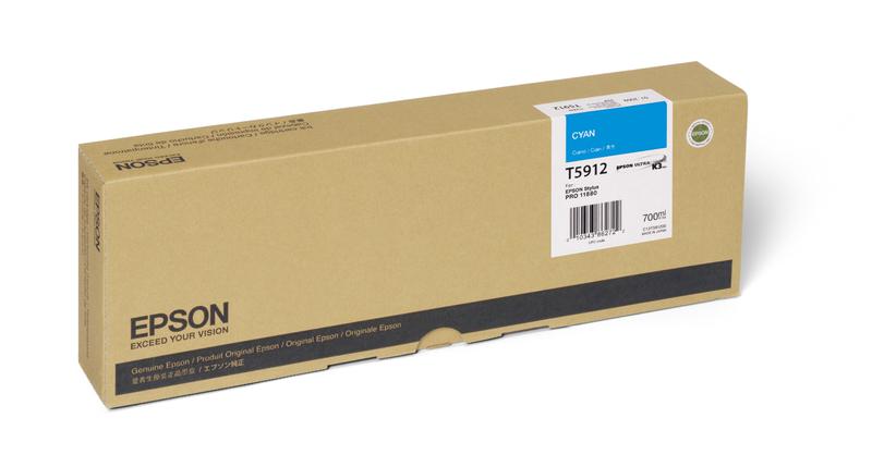 Epson T5912 K3vm Cyan Inkjet Cartridge C13t591200 Fusion Office