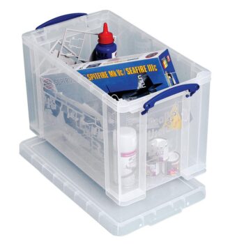 Really Useful Storage Box Clear 24 Litres 24C
