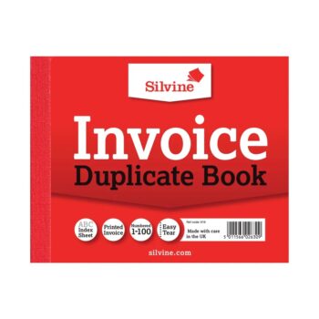 Silvine Duplicate Book 102x127mm Invoice 616 - Pack 12