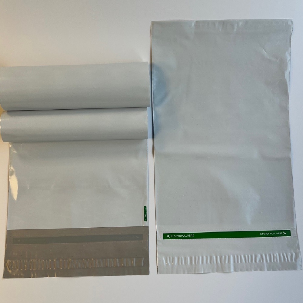 Polythene White Mailers 255mm x 340mm 75mic - Pack 100