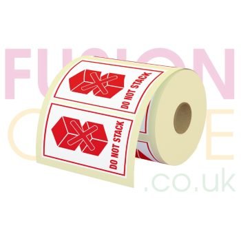 Parcel Labels Printed DO NOT STACK 108x79mm Roll - 500 Labels - Fusion Office UK