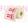 Parcel Labels Printed THIS WAY UP 108x79mm Roll - 500 Labels - Fusion Office UK