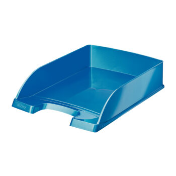Leitz WOW Letter Tray Metallic Blue 52263036