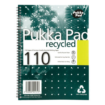 Pukka Pad Recycled A4 Notebook Wirebound RCA4/110 - Pack 3