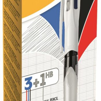 BIC 4-Colours Multifunction Ball Pen & Pencil 942104 - Pack 12