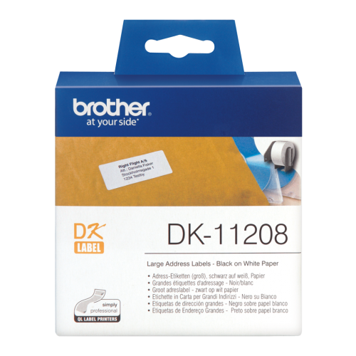 Brother DK-11208 Label Roll 38x90mm - 400 Labels DK11208