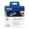 Brother DK-22211 Black on White Film Label Roll 29mmx15.24m DK22211