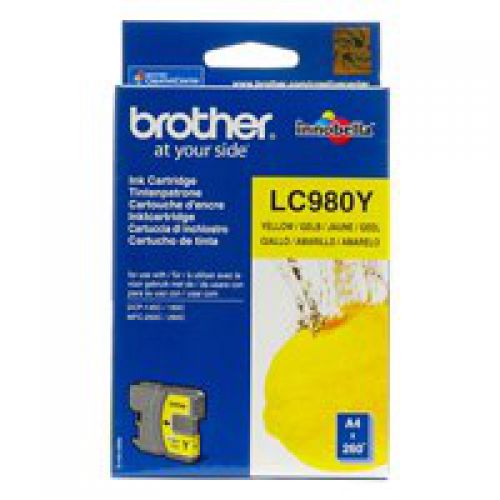 Brother Inkjet Cartridge Yellow LC-980Y LC980Y