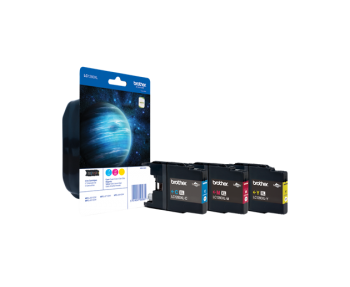 Brother Inkjet Cartridges Rainbow Cyan / Magenta / Yellow LC-1280XLRBWBP