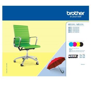 Brother Inkjet Cartridges Value Black / Cyan / Magenta / Yellow LC-229XLVALBP