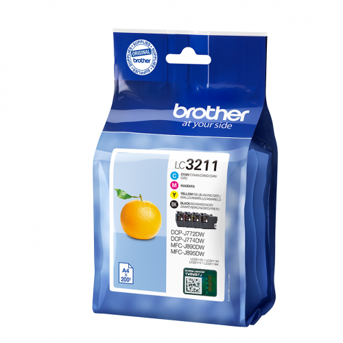 Brother Inkjet Cartridges Value Black / Cyan / Magenta / Yellow LC-3211VAL